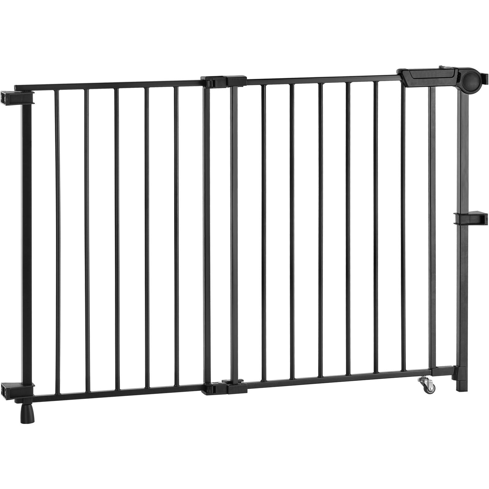 VEVOR - Baby Gate, 29.5-43 Inches Adjustable Width, 28 Inches High Dog Gate, No Threshold Bar, Easy Step Walk Thru