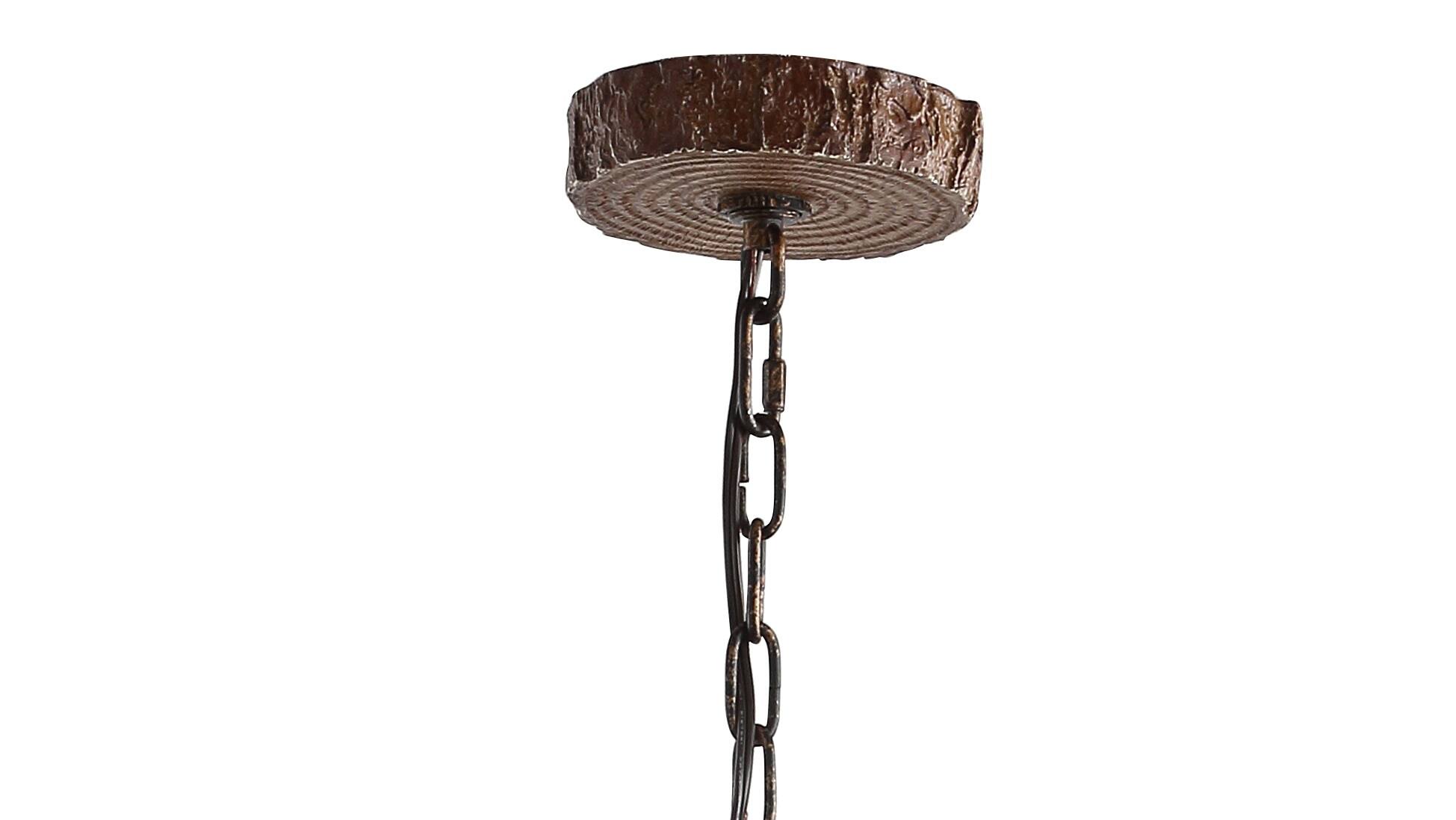 Alt View 5. Jonathan Y - Nelle 28.5" Adjustable Resin Antler 6-Light Chandelier, Brown - Brown.