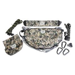 Hawk - Chaos Camo Pattern Lightweight Helium Hammock Tree Saddle with Padded and Removable Seat