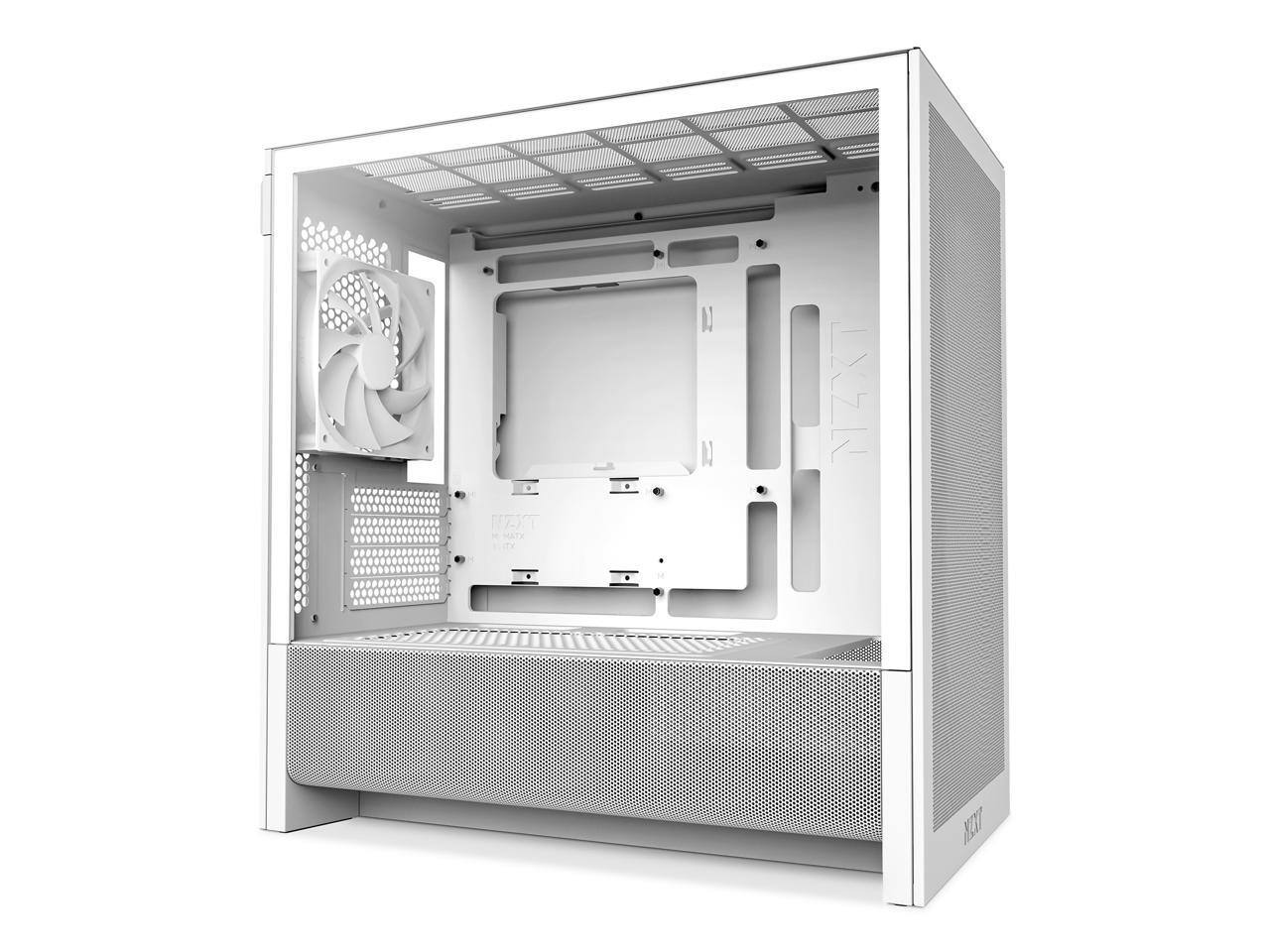Alt View 1. NZXT - NZXT CC-H31FW-01White SGCC / Tempered Glass Micro ATX Cases Case  (Computer Cases - ATX Form) - White.