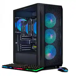 STGAubron - Gaming Desktop PC, Dual Intel Xeon E5 up to 3.7GHz, Radeon RX580 8G Graphics, 16G DDR4 RAM, 512G SSD, Win11H - Black