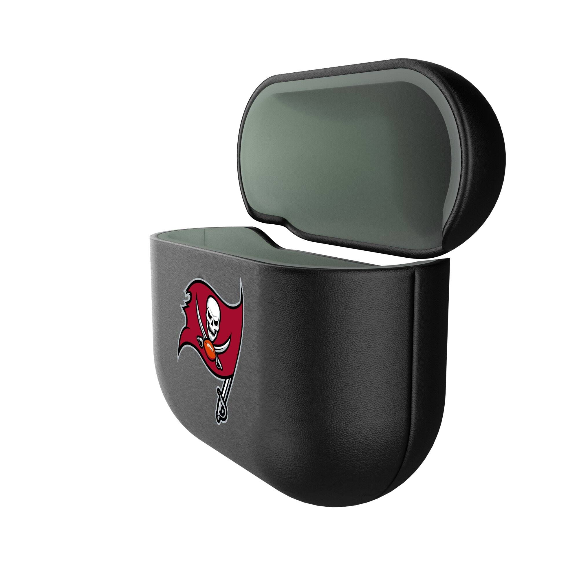 Alt View 1. Keyscaper - Tampa Bay Buccaneers Tampa Bay Buccaneers Insignia AirPods 4th Generation Case Cover - No Size - Black.