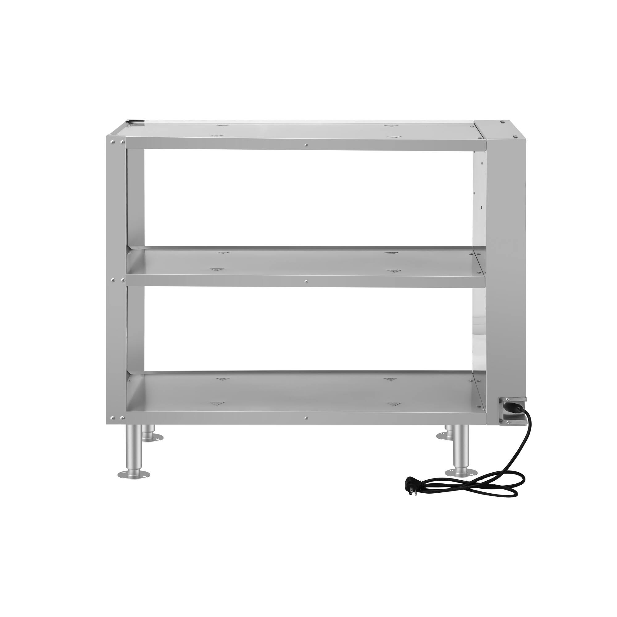 Alt View 4. Koolmore - Three-Shelve Commercial Take Out Warmer Cabinet with Touch Screen in Stainless-Steel, UL and NSF Listed (KM-WSC-T3) - Silver.