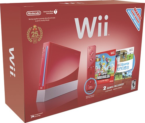 Best Buy: Nintendo Nintendo Wii Console (Red) with Wii Sports and New Super  Mario Bros. Wii Red RVLSRAAK