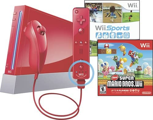 Best Buy: Nintendo Nintendo Wii Console (Red) with Wii Sports and New Super  Mario Bros. Wii Red RVLSRAAK