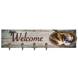 Fan Creations - Missouri Tigers 24" x 6" Mounted Coat Hanger - Multicolor