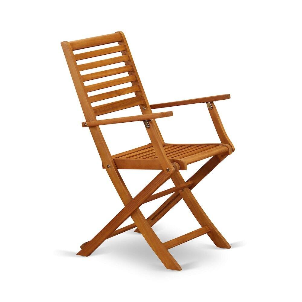 Alt View 2. FurniFact - Solid Wood 3-Piece Patio Furniture Set with Bistro Table and Chairs - Multi-Color.