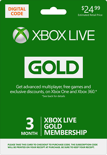 xbox live gold yearly subscription