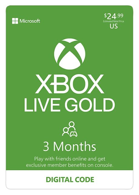 Chip Onophoudelijk Subtropisch Microsoft Xbox Live 3 Month Gold Membership [Digital] S2T-00014 - Best Buy