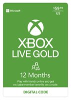 Microsoft - Xbox Live 12 Month Gold Membership - Multi [Digital] - Front_Zoom