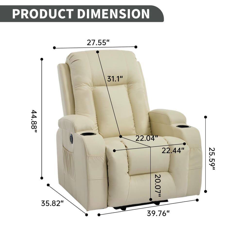 PRODUCT DIMENSION

- Width: 39.76"
- Depth: 35.82"
- Height: 44.88"
- Seat Height: 20.07"
- Seat Depth: 22.44"
- Armrest Height: 22.04"
- Back Height: 31.1"
- Overall Height: 27.55"
- Side Height: 25.59"