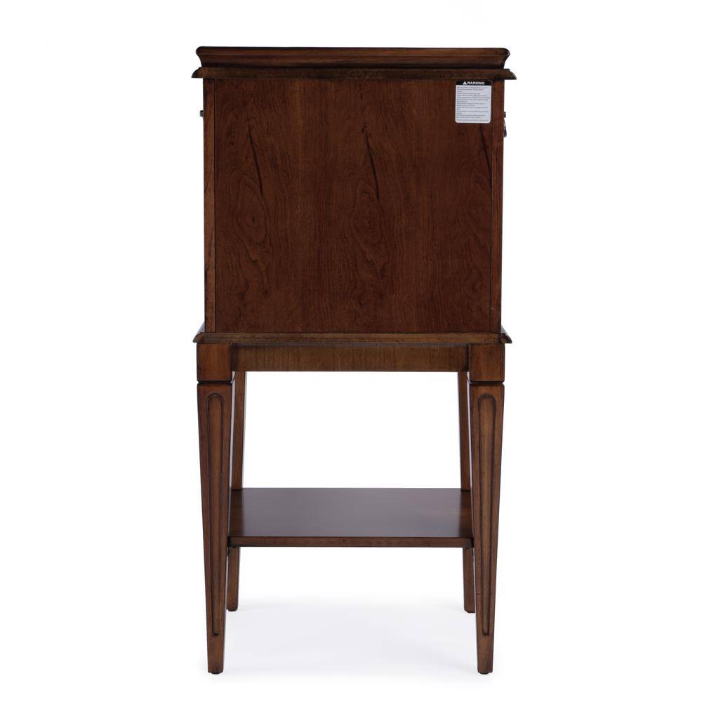 Left. Butler Specialty - Hardwick 4-Drawer Chest - Medium Brown.