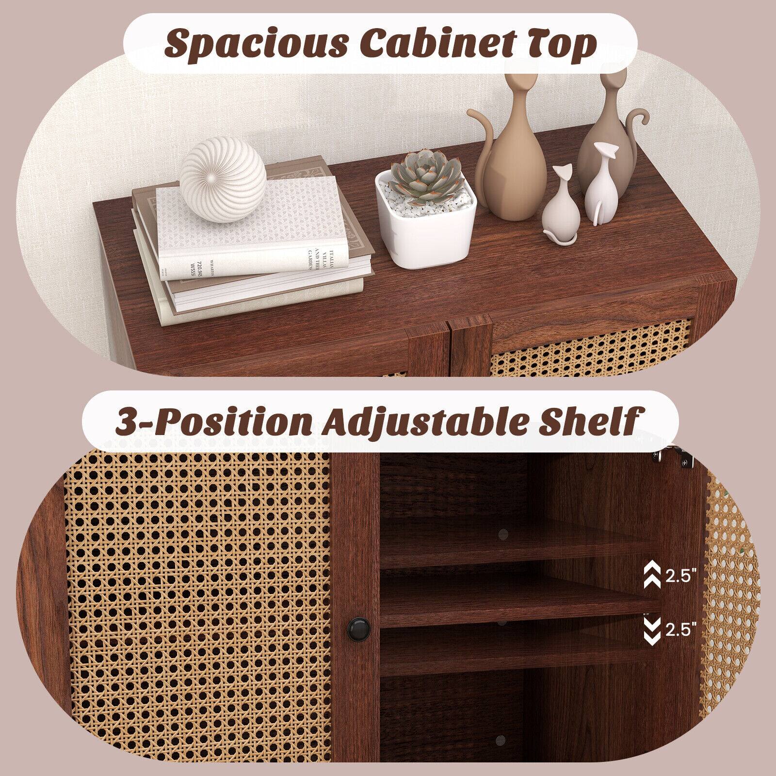 Spacious Cabinet Top

3-Position Adjustable Shelf

2.5"