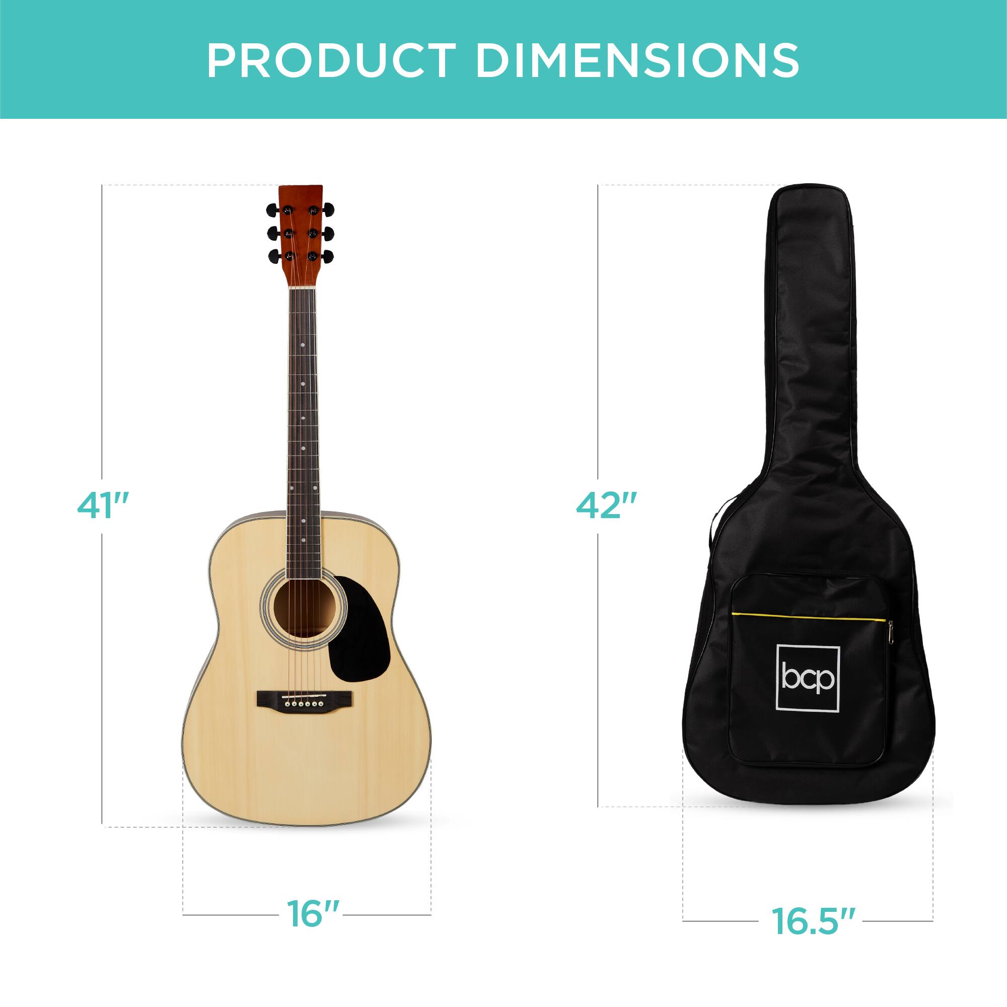 PRODUCT DIMENSIONS

41"  
16"

42"  
16.5"
