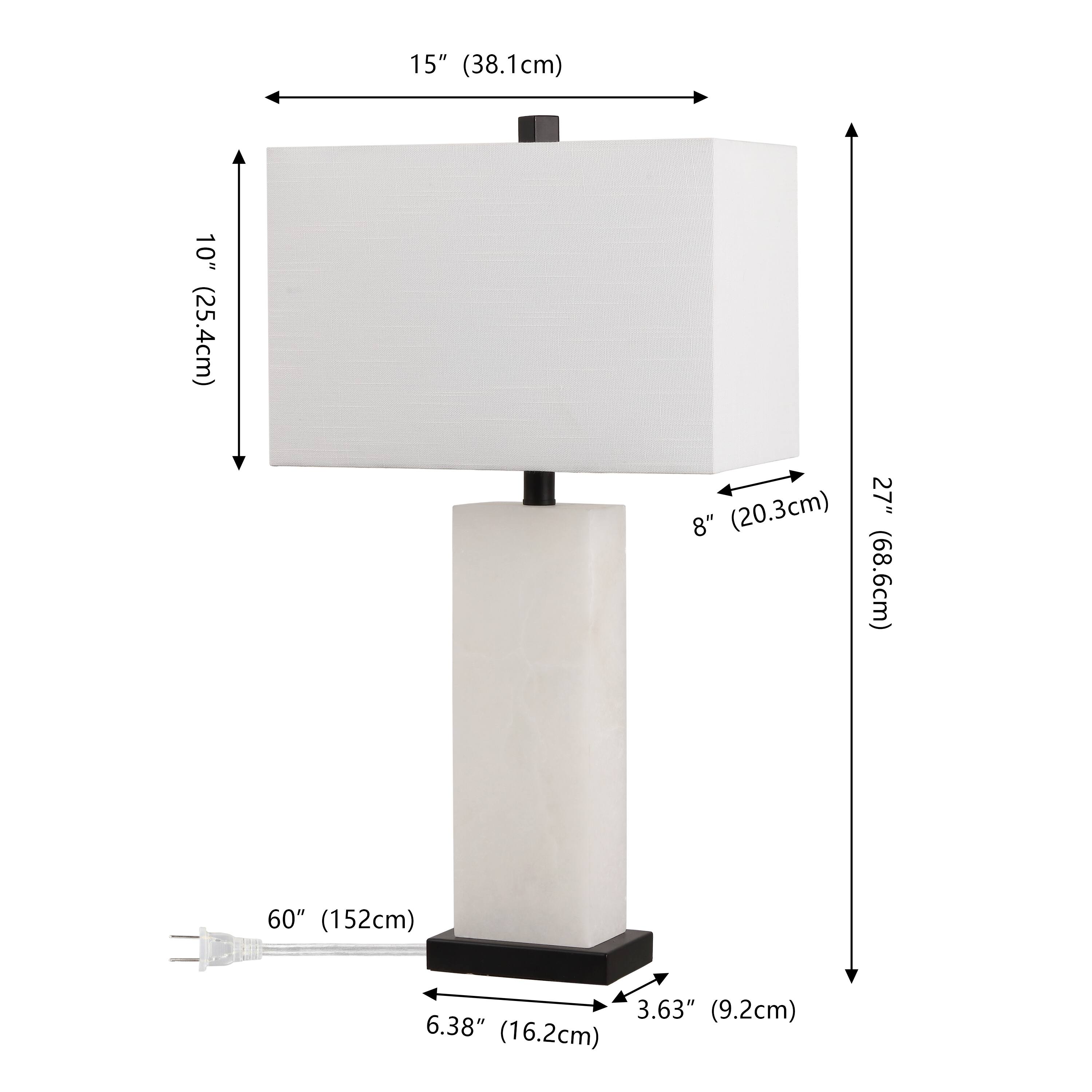 15" (38.1cm)  
10" (25.4cm)  
8" (20.3cm)  
27" (68.6cm)  
60" (152cm)  
3.63" (9.2cm)  
6.38" (16.2cm)