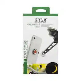TECH SAFARI - Steelie Windshield Mount Kit - Magnetic Cell Phone Holder For Car Accessories Sturdy Phones Universal - Plus