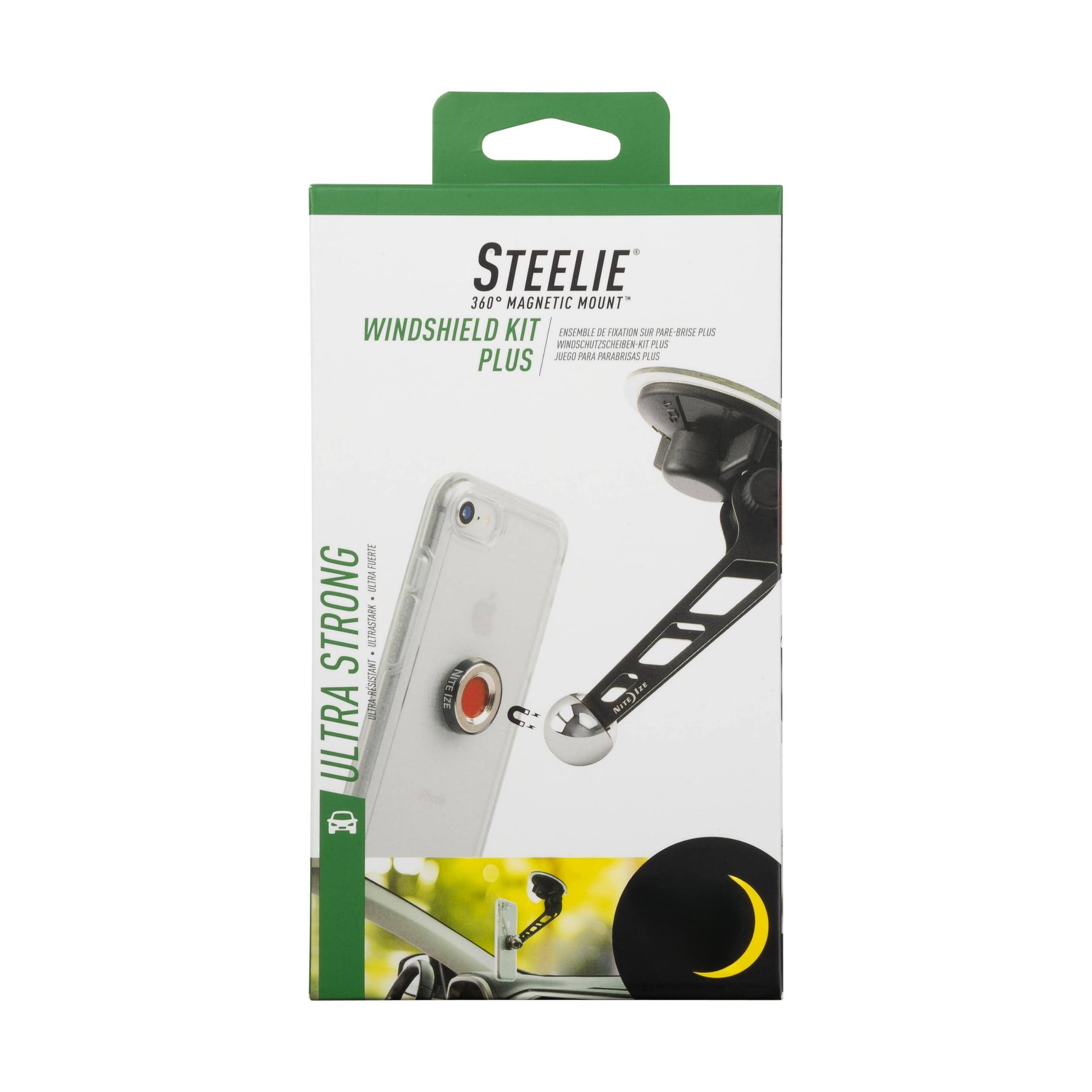 STEELIE  
360° MAGNETIC MOUNT  
WINDSHIELD KIT PLUS  

ULTRA STRONG  
ULTRA-RESISTANT  

ENSEMBLE DE FIXATION SUR PARE-BRISE PLUS  
WINDSHIELD MOUNT KIT PLUS  
JUDECKE AUF DER WINDSCHUTT PLUS