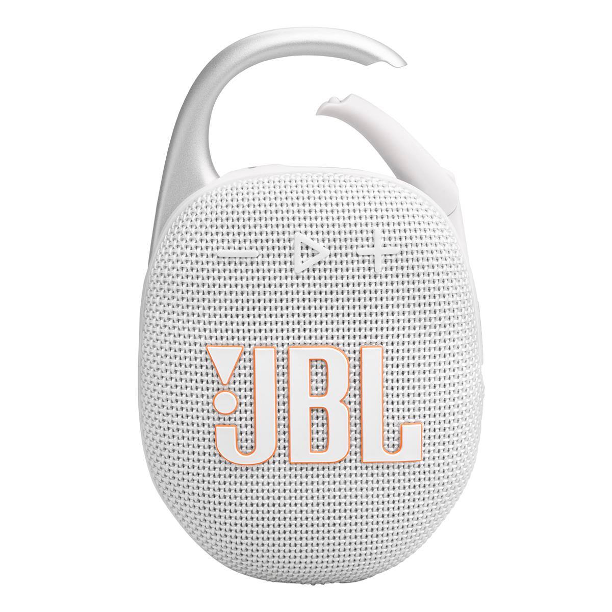 Alt View 9. JBL - JBL Clip 5 Ultra Portable Bluetooth Speaker with gSport Silicone Sleeve - White.