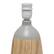 Alt View 13. Simple Designs - Ceramic Oblong Table Lamp - Gray/light wood.