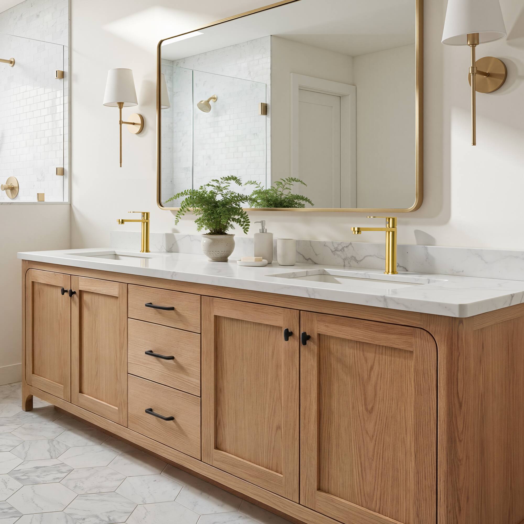 Alt View 8. Akicon - Akicon Single Handle Stainless Steel Bathroom Faucet in Brushed Gold - Brushed Gold.