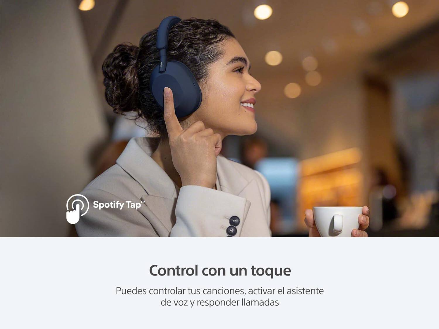 Spotify Tap Control con un toque  
Puedes controlar tus canciones, activar el asistente de voz y responder llamadas

Control con un toque  
Puedes controlar tus canciones, activar el asistente de voz y responder llamadas