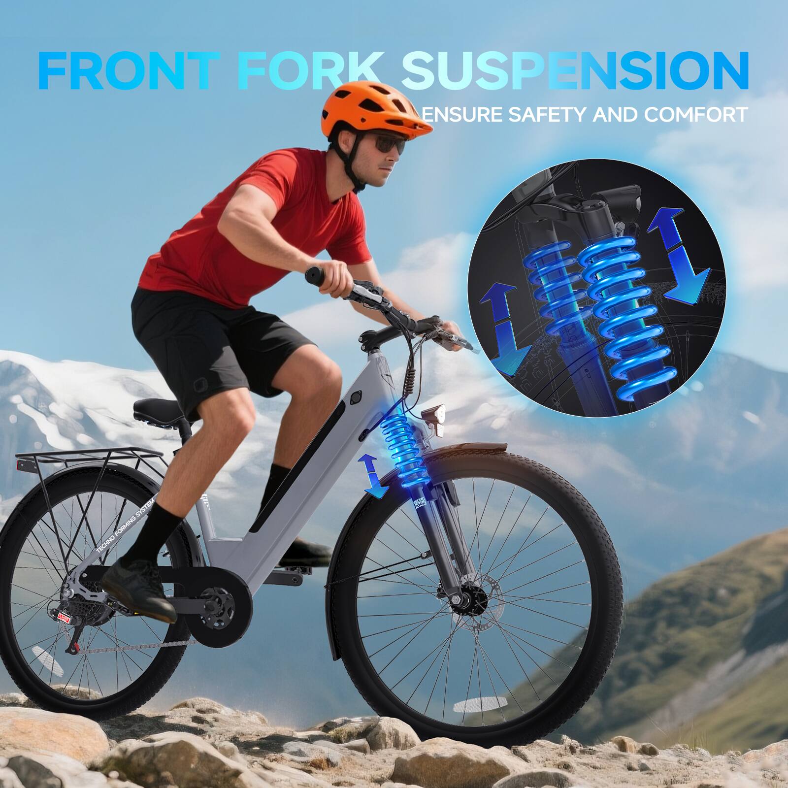 FRONT FORK SUSPENSION  
ENSURE SAFETY AND COMFORT