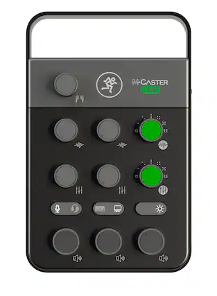 Front. Mackie - M-Caster Live - Black.