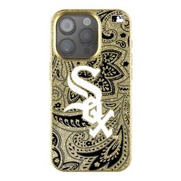 Keyscaper - MLB - Chicago White Sox Paisley Bling iPhone Case - 14 - Gold