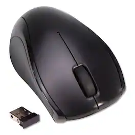 Innovera - Compact Mouse 2.4 GHz Frequency/26 ft Wireless Range Left/Right Hand Use - Wireless - Black