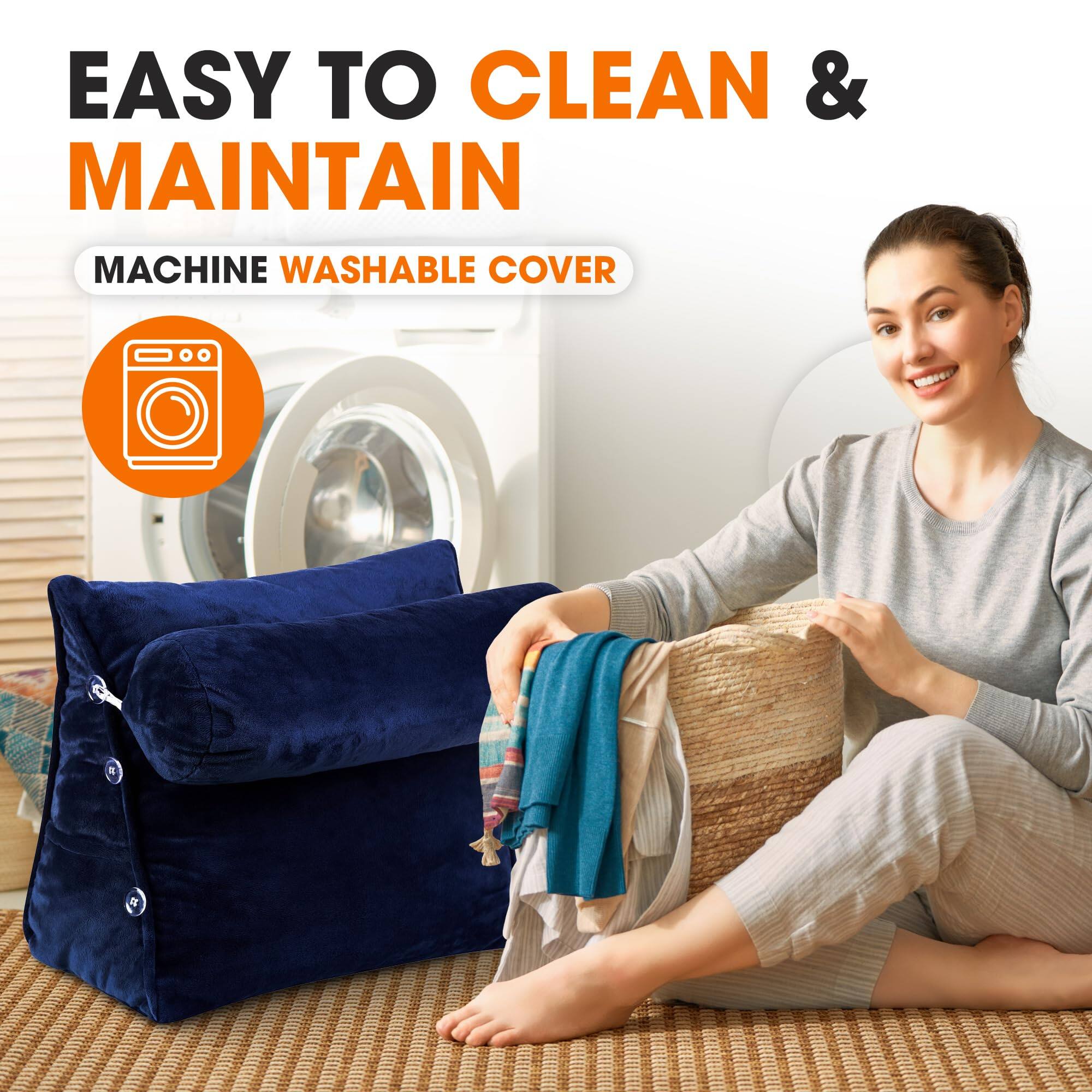 EASY TO CLEAN & MAINTAIN MACHINE WASHABLE COVER