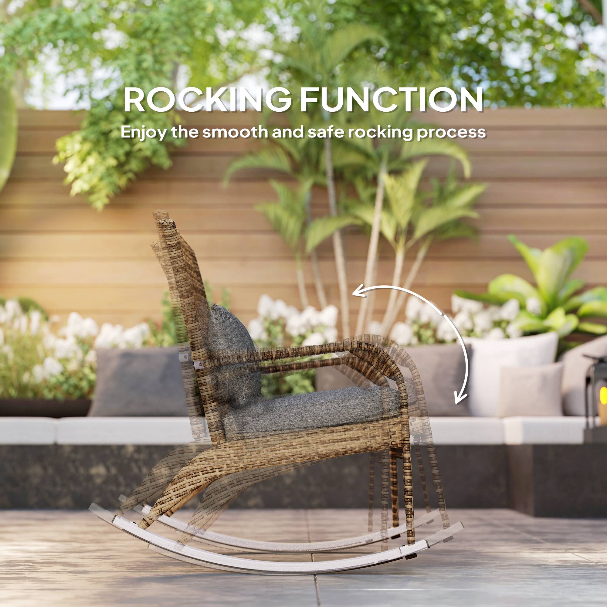 ROCKING FUNCTION  
Enjoy the smooth and safe rocking process