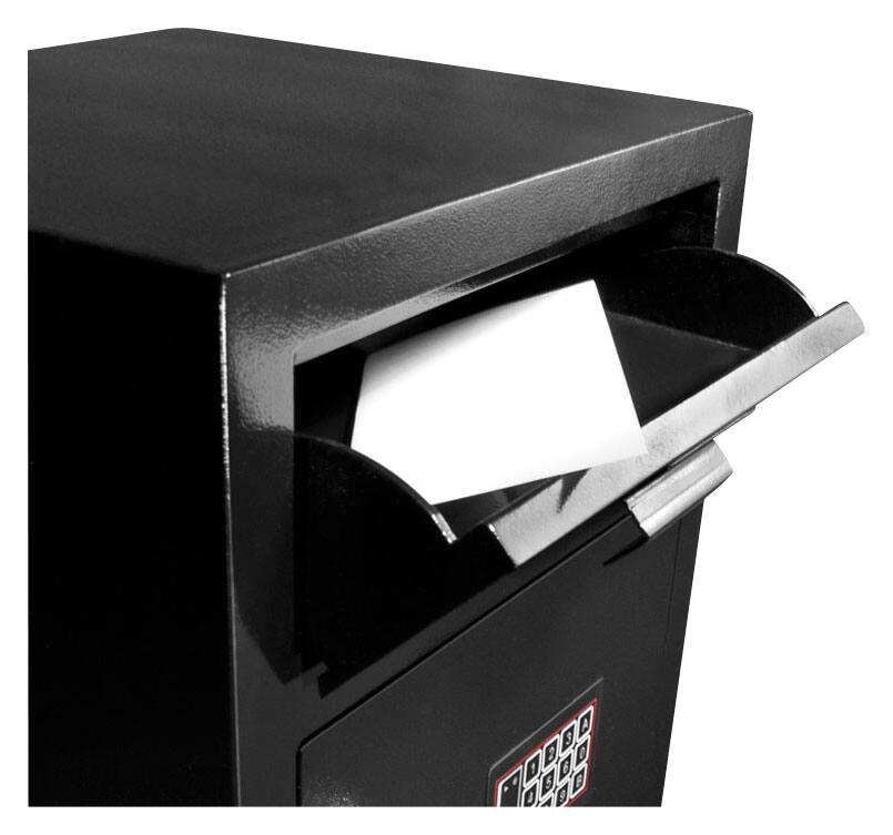 Alt View 11. Barska - Depository Safe with Digital Keypad-Steel Drop Safe for Cash & Mail-Dual PIN Access, Anti-Pry Hinges - Black.