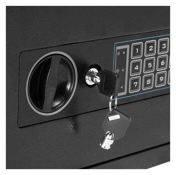 Alt View 13. Barska - Digital Depository Safe – 0.57 Cu. Ft Front-Load Drop Safe for Cash & Mail with PIN Lock, Steel Body, Anti-Pry Hinges - Black.