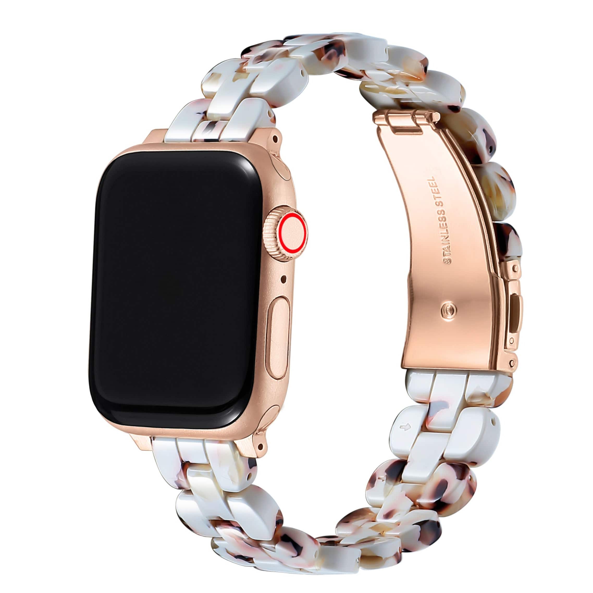 Posh Tech - Elle Resin Link Band for Apple Watch - Ivory