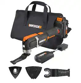WORX - WX696L 20V PowerShare Sonicrafter Cordless Oscillating Multi-Tool - Black