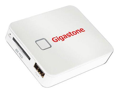 Front Standard. Gigastone - SmartBox 32GB Wireless Portable Drive and 5000 mAh Mobile Charger.