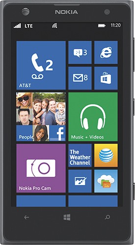  Nokia - Lumia 1020 4G LTE Cell Phone - Black (AT&amp;T)