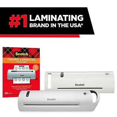 #1 LAMINATING BRAND IN THE USA*

Scotch THERMAL LAMINATING POUCHES

Scotch

100 pouches