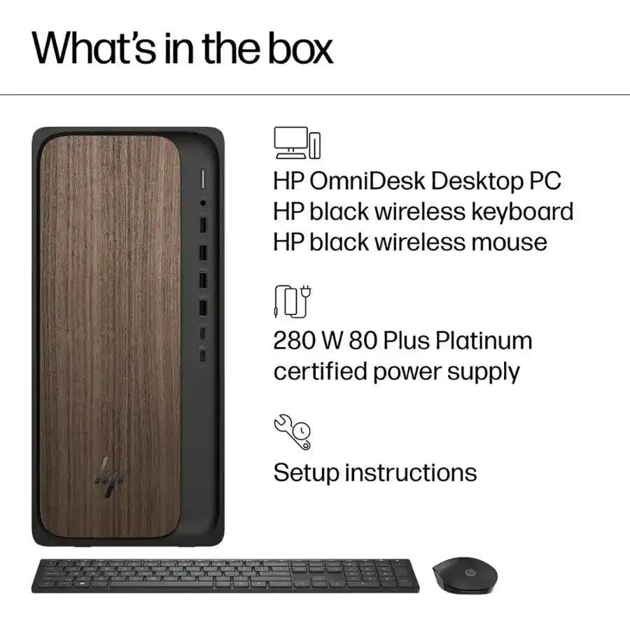 HP OmniDesk M03 AI Desktop PC Intel Core Ultra 7 265, 64GB RAM, 1TB SSD ...
