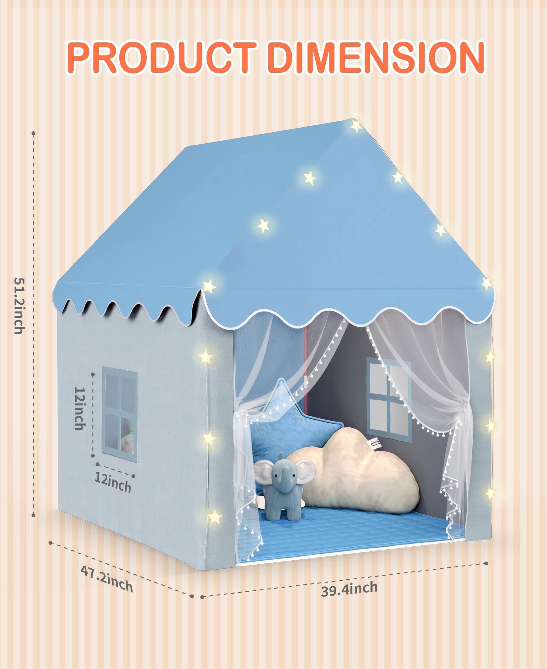 PRODUCT DIMENSION

51.2 inch  
12 inch  
12 inch  
47.2 inch  
39.4 inch