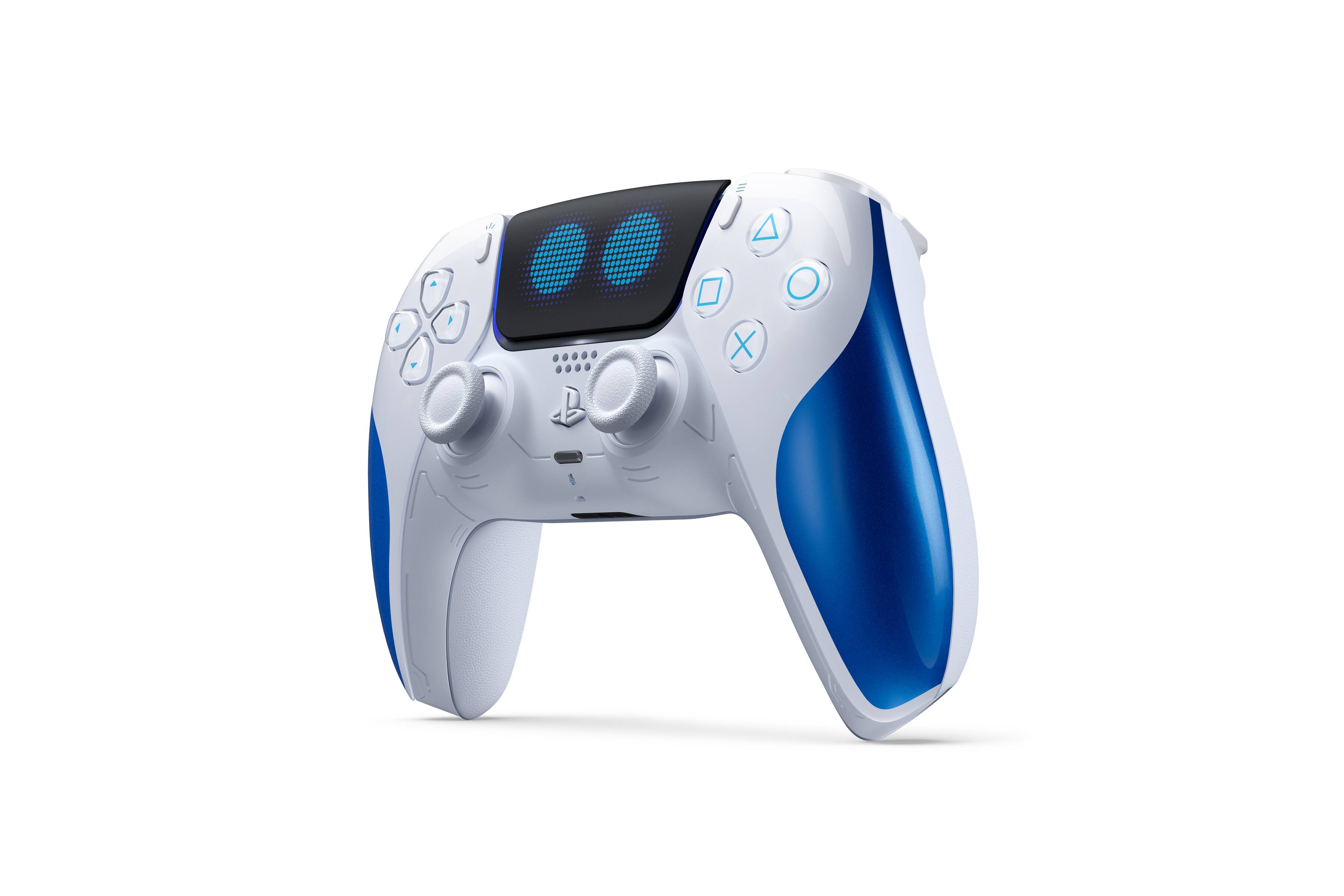 Left. Sony Interactive Entertainment - DualSense Astro Bot LE wireless controller - White, Black, Blue.