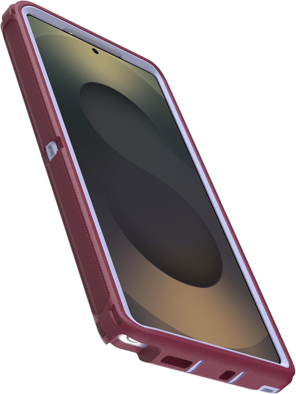 Back. OtterBox - OtterBox - Defender Series Pro Hard Shell for Galaxy S25 Ultra - Plum Mist (Pink & Blue).