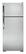 Front Standard. GE - 18.1 Cu. Ft. Frost-Free Top-Freezer Refrigerator - Stainless-Steel.