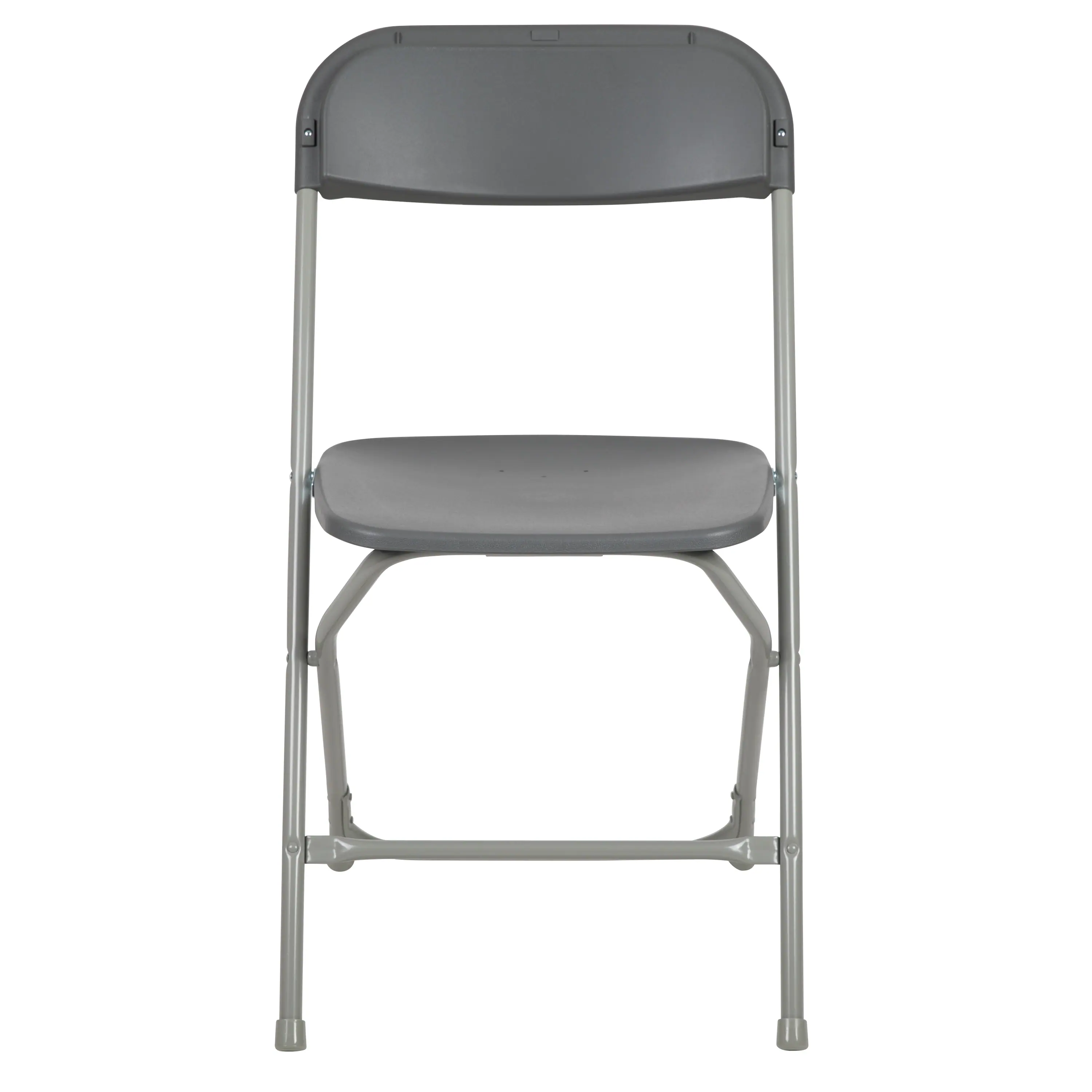 Alt View 10. Emma + Oliver - Plastic Folding Chair - 4 Pack 650LB Weight Capacity - Grey.
