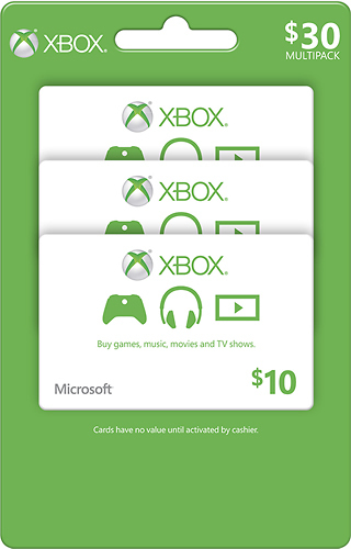 Microsoft $10 Xbox Gift Card (3-Pack) XBOX LIVE CURRENCY 3PK - $30 - Best  Buy