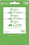 Front Zoom. Microsoft - $10 Xbox Gift Card (3-Pack).