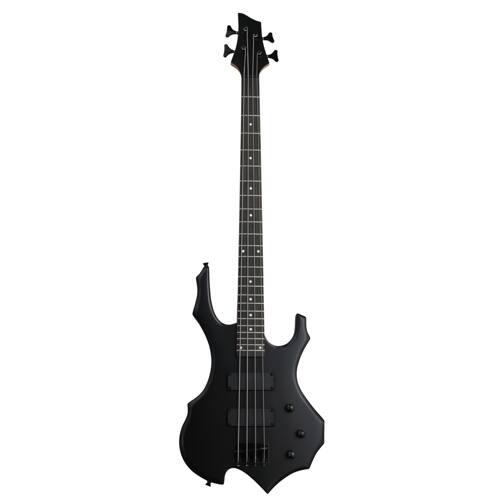 Winado - Ktaxon Flamed Matt Electric Bass Guitar 4 String Guitar for Student Black