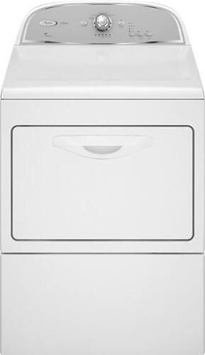 Front Standard. Whirlpool - 7.4 Cu. Ft. 10-Cycle Electric Dryer - White.