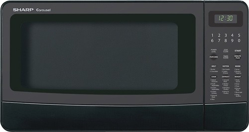 Best Buy: Sharp 1.4 Cu. Ft. Mid-Size Microwave Black R410lk