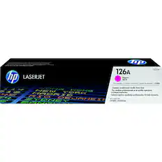 Front. HP - 126A Standard Capacity Toner Cartridge - Magenta.